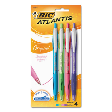 BIC® Glide Ballpoint Pen, Retractable, Medium 1 Mm, Assorted Ink And Barrel Colors, 4-pack freeshipping - TVN Wholesale